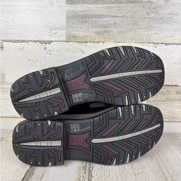 Ariat mens 9.5 terrain hiking ankle boot black leather new lace up - Picture 7 of 8